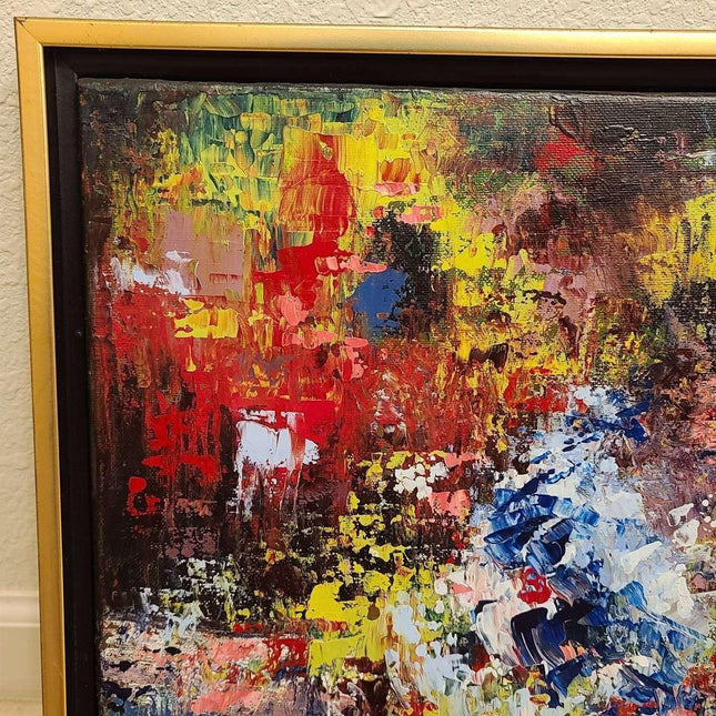 Leanne Venier Austin Texas Abstract Artist Oil on Canvas "Possession In great Me - Estate Fresh Austin