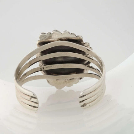 Leslie Nez Kingman Tuquoise Navajo Cuff Bracelet with large stone - Estate Fresh Austin