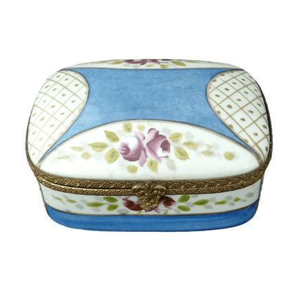 Limoges Jewelry Trinket Box Hand Painted Flowers - Estate Fresh Austin