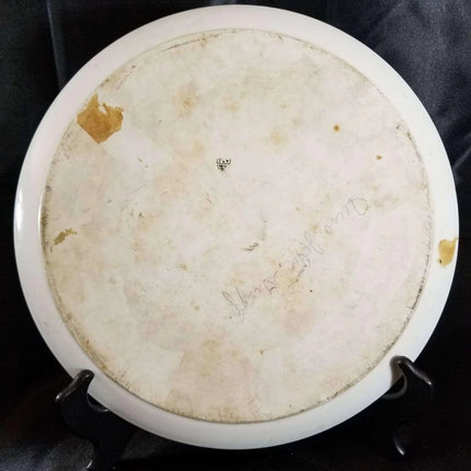 Limoges Porcelain Plaque Artist Signed and Dated 1920 11.75" woodland Scene T&V - Estate Fresh Austin