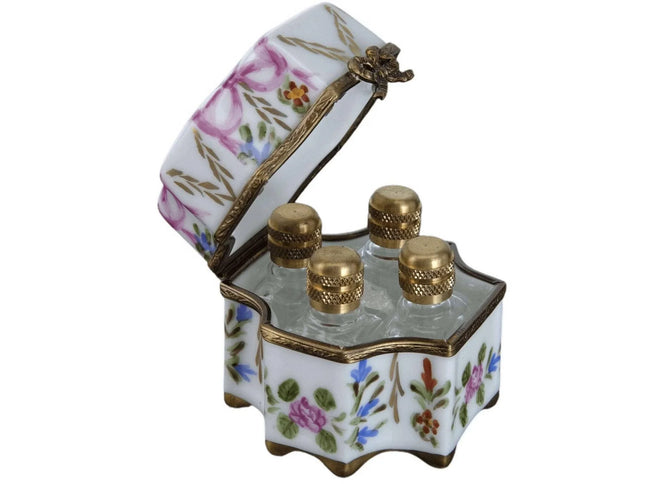 Limoges Trinket Box Perfume bottle Holder u - Estate Fresh Austin