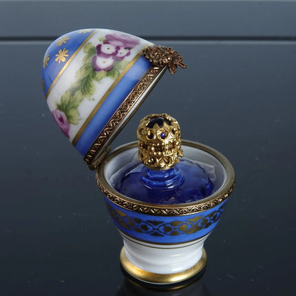 Limoges Trinket Box Perfume bottle Holder - Estate Fresh Austin