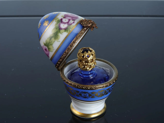 Limoges Trinket Box Perfume bottle Holder - Estate Fresh Austin