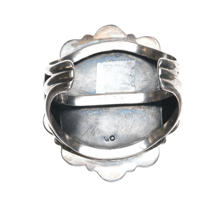 6.5" Lloyd Oliver Navajo Code Talker/silversmith large cuff bracelet - Estate Fresh Austin