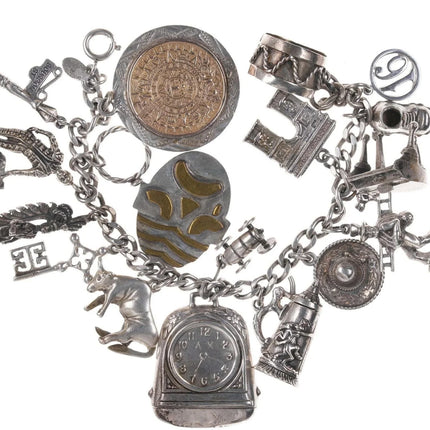 Loaded Vintage Danecraft Sterling Charm bracelet - Estate Fresh Austin