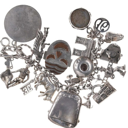 Loaded Vintage Danecraft Sterling Charm bracelet - Estate Fresh Austin