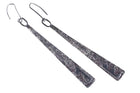 Long Tufa Cast Sterling Native American Earrings - Estate Fresh Austin