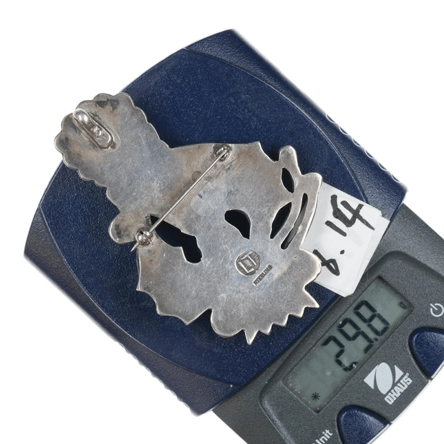 Lorenzo Tortalita, Kewa Pueblo - Santo Domingo Pueblo (1925-1998) Pendant/pin - Estate Fresh Austin