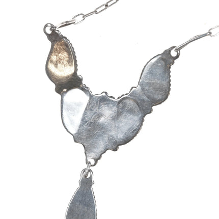 Lowsayatee Zuni sterling and turquoise necklace - Estate Fresh Austin