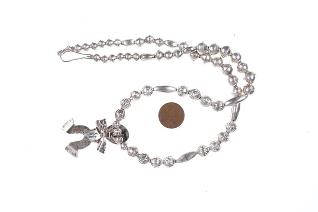 Lucy Sheka Zuni Sterling Toad Necklace - Estate Fresh Austin