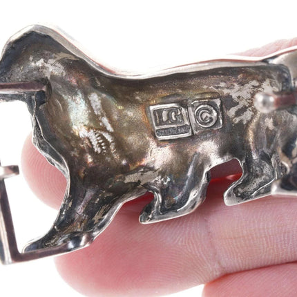 Lynn Gaylord Sterling Silver Cocker Spaniel Belt buckle - Estate Fresh Austin