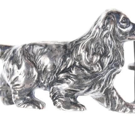 Lynn Gaylord Sterling Silver Cocker Spaniel Belt buckle - Estate Fresh Austin