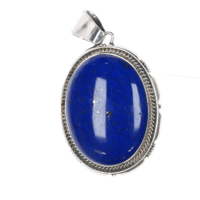 Maria Platero Navajo sterling lapis pendant - Estate Fresh Austin