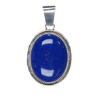 Maria Platero Navajo sterling lapis pendant - Estate Fresh Austin