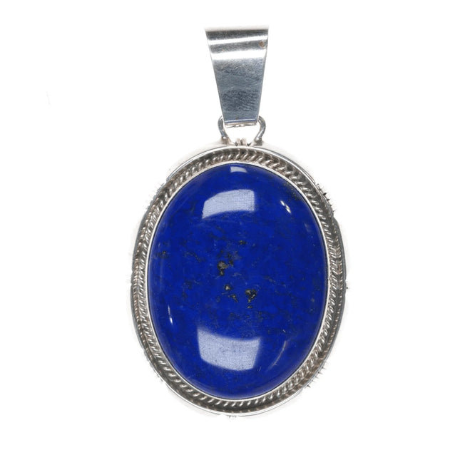Maria Platero Navajo sterling lapis pendant - Estate Fresh Austin
