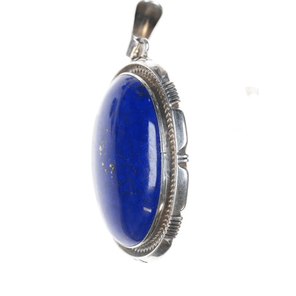 Maria Platero Navajo sterling lapis pendant - Estate Fresh Austin