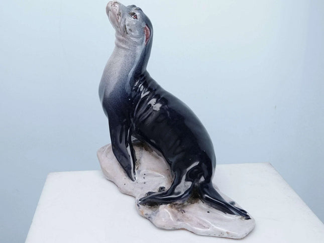Marioni Italy Handmade Ceramic Seal Figure - Estate Fresh Austin
