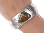 Marita Benally Navajo Sterling Fox Turquoise cuff bracelet - Estate Fresh Austin
