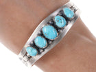 Mark Yazzie Navajo Sterling/turquoise cuff bracelet - Estate Fresh Austin