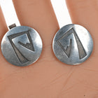 Marvin c Lomaheftewa Hopi silver cufflinks - Estate Fresh Austin