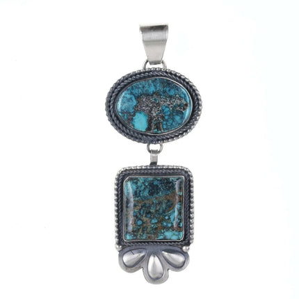 Mary Ellen Navajo Sterling/turquoise pendant a - Estate Fresh Austin