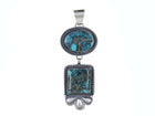Mary Ellen Navajo Sterling/turquoise pendant a - Estate Fresh Austin