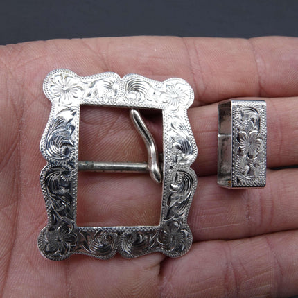 McCabe Sterling Silver Belt Buckle Sunset Trails - Estate Fresh Austin