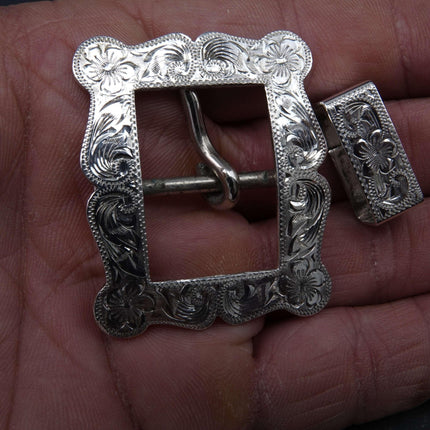 McCabe Sterling Silver Belt Buckle Sunset Trails - Estate Fresh Austin