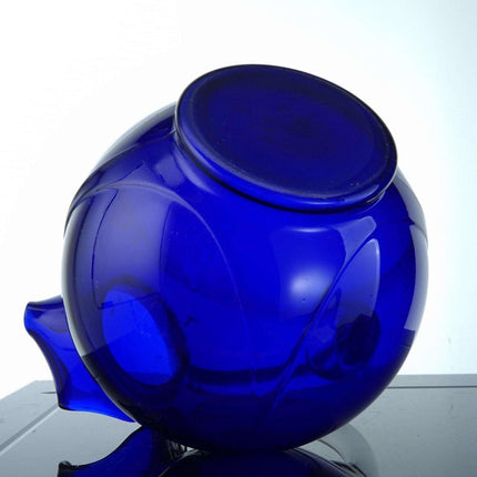 MCM 13pc 1930's Cobalt Blue Water Set Cambridge Royal Blue Ball Jug and Mushroom - Estate Fresh Austin