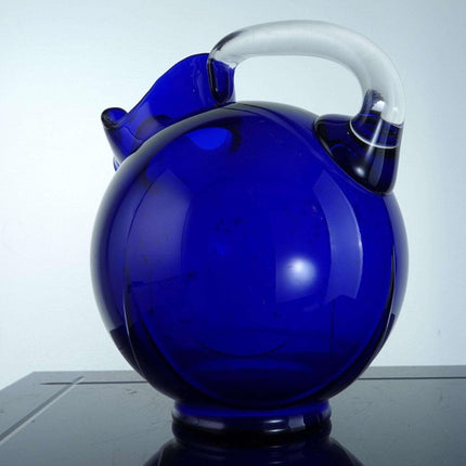 MCM 13pc 1930's Cobalt Blue Water Set Cambridge Royal Blue Ball Jug and Mushroom - Estate Fresh Austin