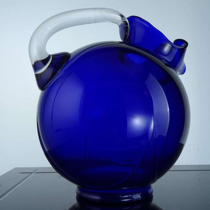 MCM 13pc 1930's Cobalt Blue Water Set Cambridge Royal Blue Ball Jug and Mushroom - Estate Fresh Austin