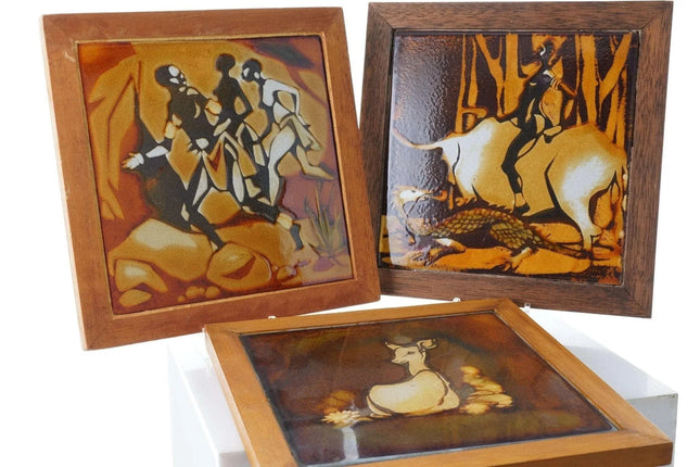 MCM Libermann Pottery Bantu Folklore Tiles - Estate Fresh Austin