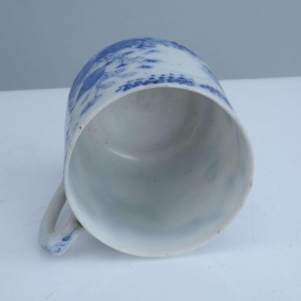 Meiji Period Japanese Hirado Blue Underlaze Hand Painted Cup and Saucer - Estate Fresh Austin