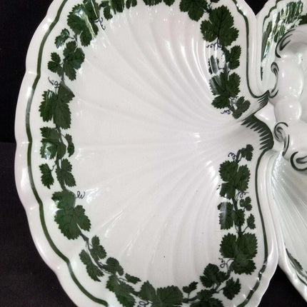 Meissen Full Green Vine Relish 11.5" x 9.25" - Estate Fresh Austin