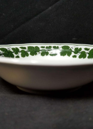 Meissen Full Green Vine Rimmed Fruit Bowl 4 7/8" wide x 1 5/16" tall (multiple a - Estate Fresh Austin