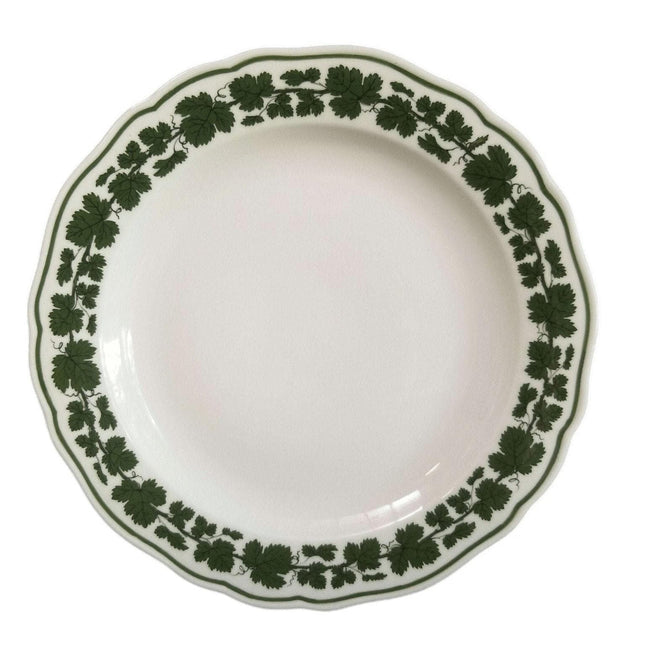 Meissen Full Green Vine Scalloped 8 7/8" luncheon Plate (multiple available) - Estate Fresh Austin