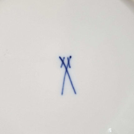 Meissen Full Green Vine Serving Bowls 9.25" oval and 10" - Estate Fresh Austin