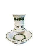 Meissen Full Green Vine vase//match Toothpick Holder Ash Tray - Estate Fresh Austin