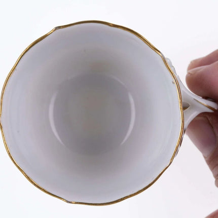 Meissen Rich Court Dragon Green Demitasse Espresso cup and saucer (multiple avai - Estate Fresh Austin