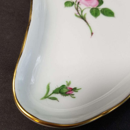 Meissen Rose Pink Gold Bone Dish (multiple available) - Estate Fresh Austin