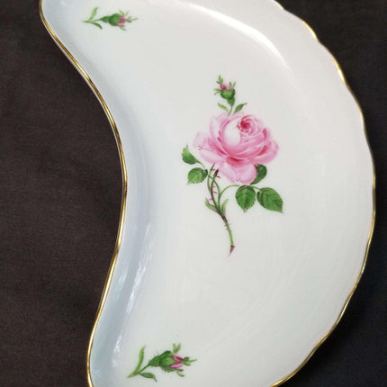 Meissen Rose Pink Gold Bone Dish (multiple available) - Estate Fresh Austin