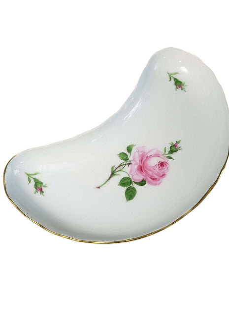 Meissen Rose Pink Gold Bone Dish (multiple available) - Estate Fresh Austin