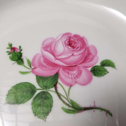 Meissen Rose Pink Gold Rimmed Soup Bowl 9 3/8" Mint (multiple available) - Estate Fresh Austin