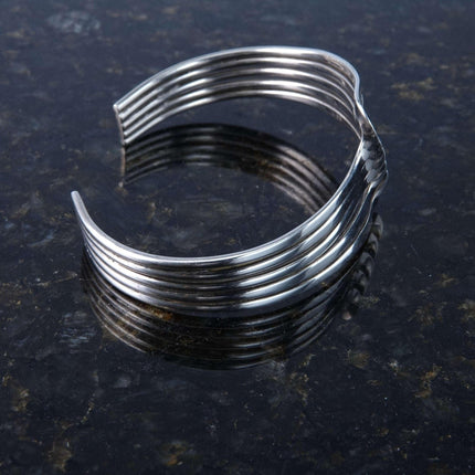 Mexican Modernist Sterling Cuff Bracelet - Estate Fresh Austin