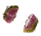 Mid Century 14k Natural Watermelon Tourmaline cufflinks - Estate Fresh Austin