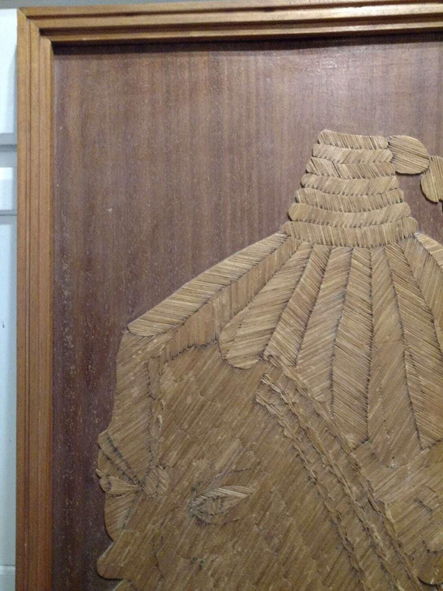 Mid Century FOLK ART sculpture matchstick African and/or Prison Art Nice Detail - Estate Fresh Austin