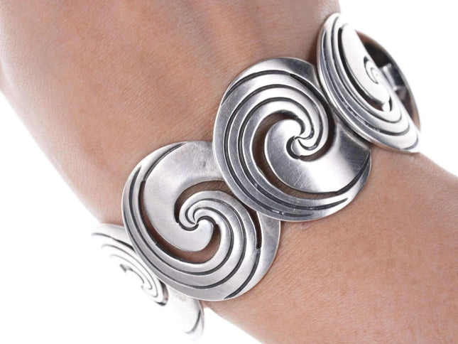 Mid Century Hector Aguilar Taxco 940 silver bracelet - Estate Fresh Austin