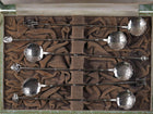 Mid Century Japanese 950 silver cocktail stirring spoon set - Estate Fresh Austin