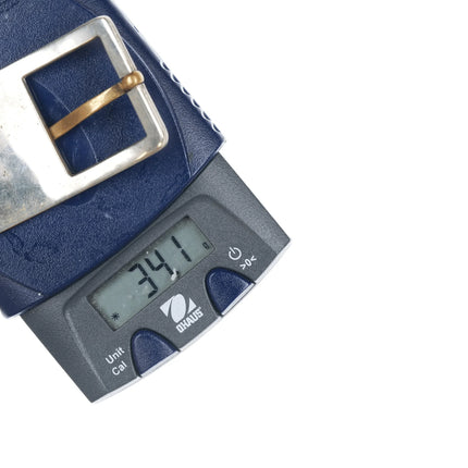 Mid Century Los Castillo Mixed Metals belt buckle - Estate Fresh Austin