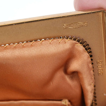 Mid Century Vintage Whiting and Davis Mesh handbag with Rhinestone top - Estate Fresh Austin